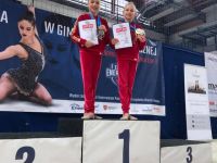 Enea Cup Seniorek- 2 zawodniczki z dyplomami i medalami na podium